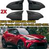 2X Side Rearview Mirror Cover Caps For Toyota CHR C HR C-HR 2017- Car Accessories Rear Side View Rearview Mirror