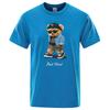 Summer Casual T Shirt Get Mad Bad Mood Walking Silent Ted Bear Short Sleeve Mens T-shirt Hip Hop Tops Loose Oversized Men Tees
