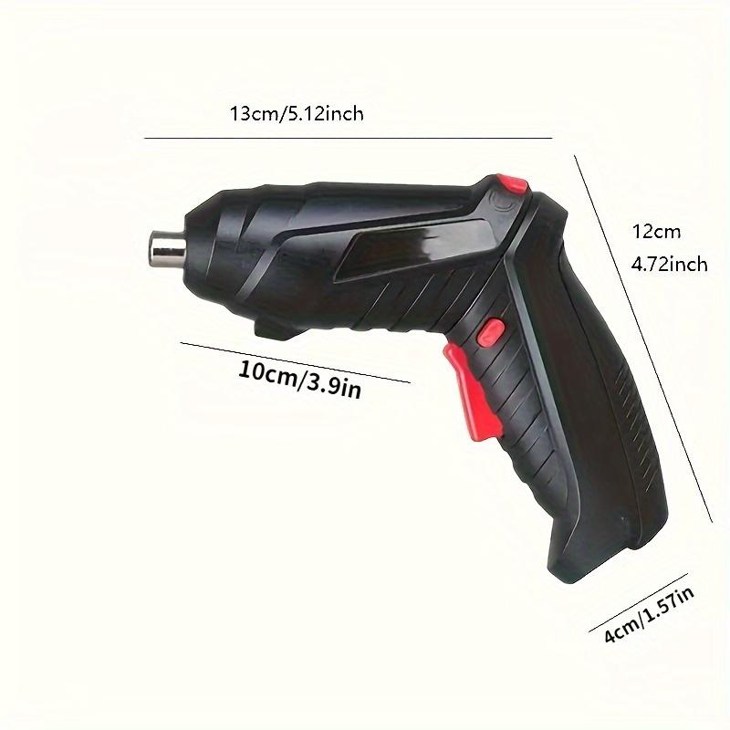 1pc Electric Screwdriver Set With Long Shank & Bit Extensions, Home Cordless Rechargeable Handheld Screwdriver Drill Bit Socket Combo Toolkit