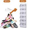 12/24 Grids Shoe Rack Storage Bag Transparent Oxford Cloth PVC Organizer Multi Layer Hand Washable Shoe Holder
