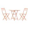 DKD Home Decor-Table Set with 2 Chairs DKD Home Decor MB-177412 Coral 60 X 60 X 75 Cm (3pcs)
