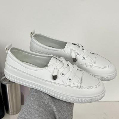 Женская обувь Повседневная обувь для активного отдыха Белые туфли из коровьей кожи Мягкая подошва Мокасины на плоской подошве Женские кроссовки Кроссовки для ходьбы D191