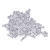 300pcs White Acrylic Number Beads Mixed Numbers 0-9 Loose Beads bulk DIY Beads  Key Chains