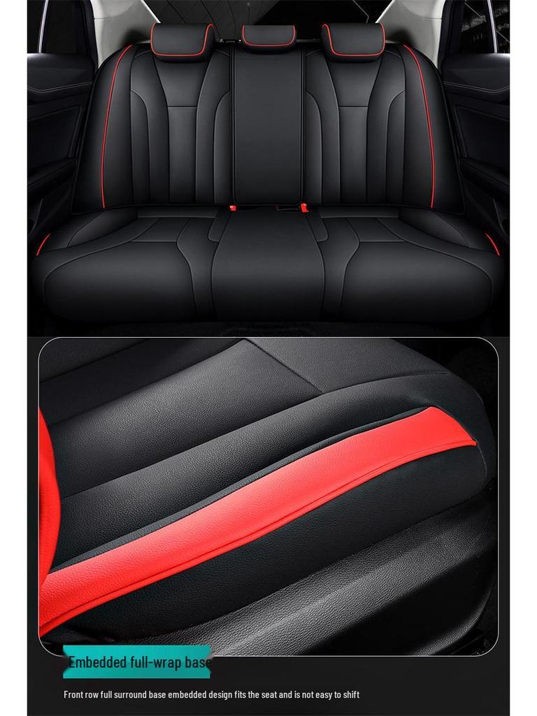 Durable Leather All-Season Full-Surround Seat Covers for Hongqi H5 - 5-Seater