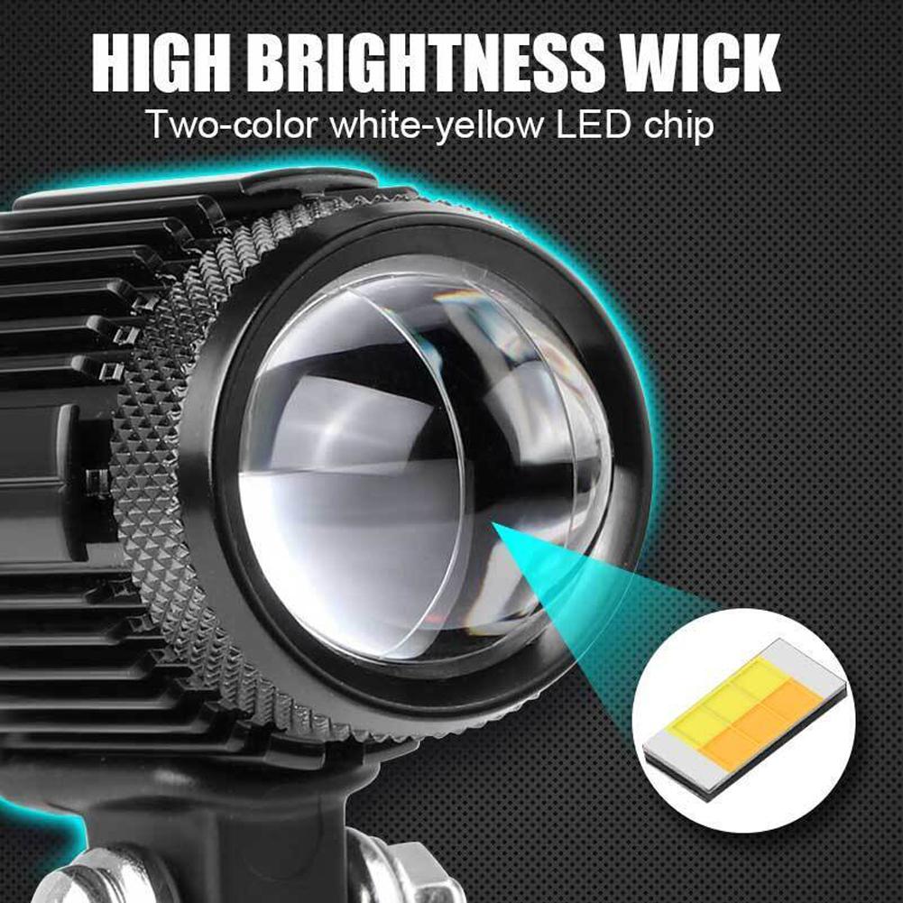 Motorcycle Led Spotlight Super Bright Waterproof External Headlight Auxiliary Fog Driving Light For Scooter