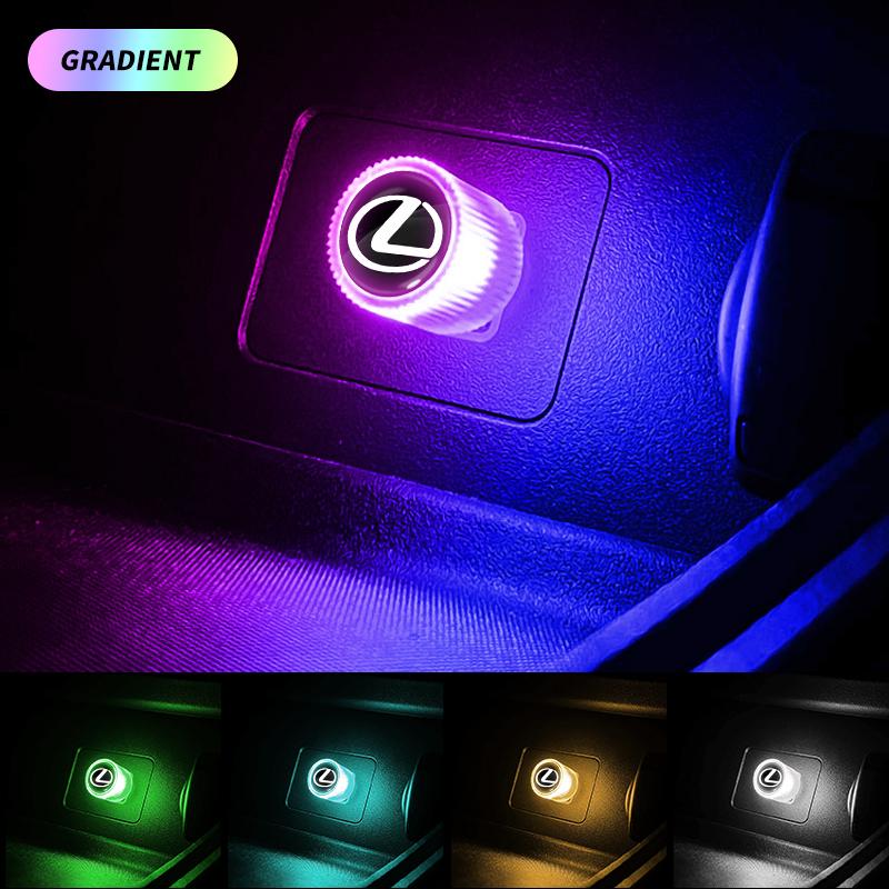 Car Mini USB LED Ambient Light Decorative Atmosphere Lamps For Lexus F SPORT IS250 IS200 CT200h GS300 LS430 RX450h LX570 IS300 ADX1