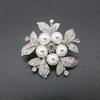 Pearl Brooch Jewelry High-End Clothing Pin Diamond Flower Rhinestone Brooch Clothing Accessories Brooch