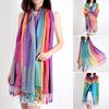 Fashion Scarf Jacquard Women Wrap Shawl Tassels Scarves Versatile Shawl with Tassel Edge Birthdays Gift for Girlfriend Yourself