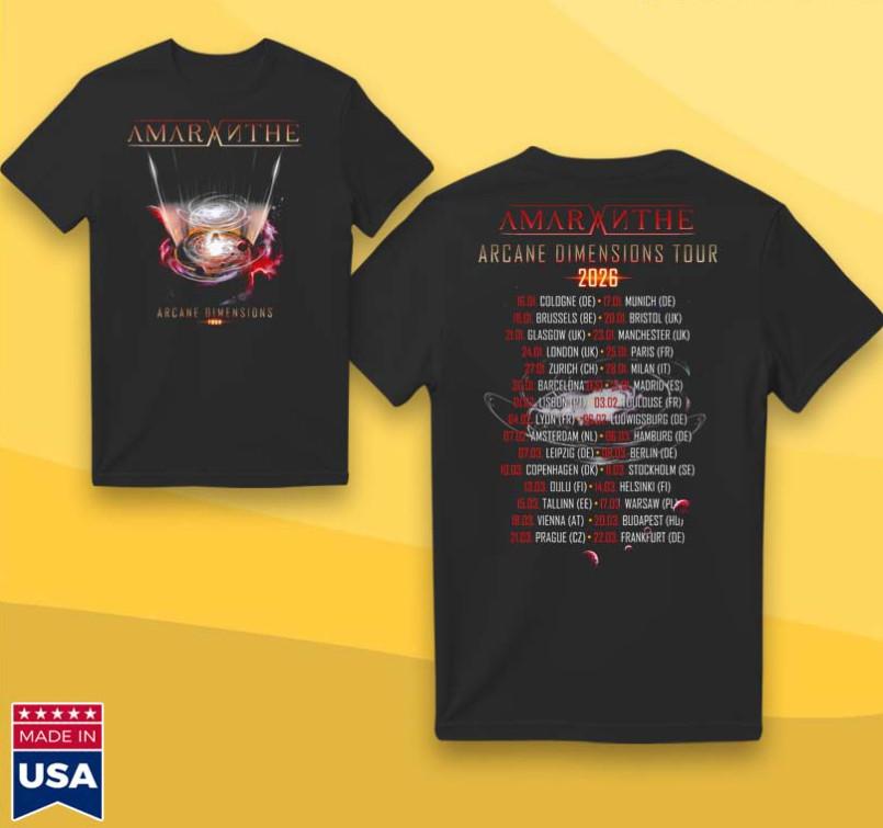 Amaranthe Cyber Energy World Tour 2026 Edition T-Shirt Unisex T-Shirt