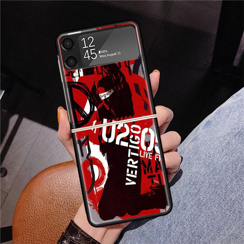Band U-U2 Rock Phone Case For Samsung Z Flip 7 6 5 4 3 Galaxy ZFlip7 ZFlip6 ZFlip5 ZFlip4 ZFlip3 5G Print Cover