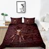 3D Spider Pattern Luxury Home Bedding Set Full Size Quilt Cover and Pillowcase 2 or 3 Insect Print Washable and Comfortable Bedding