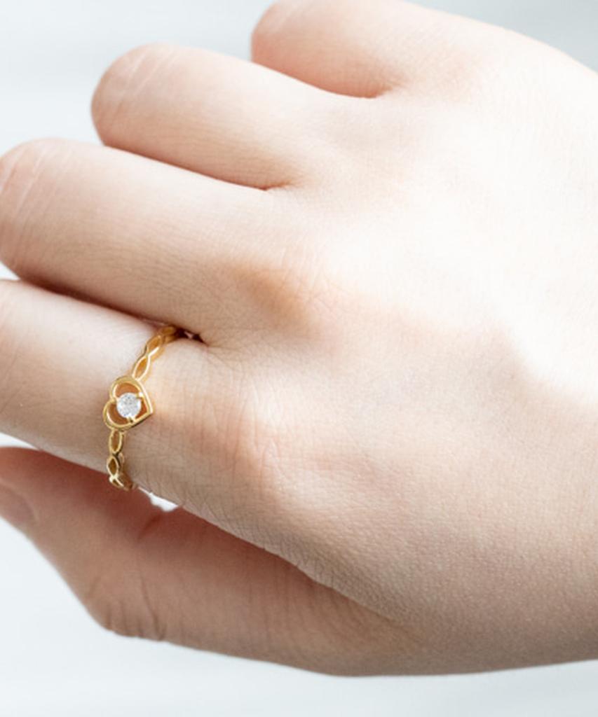 Серебряное кольцо Alleun 925 пробы, Сердце, Скрученное серебро с кубическим цирконием, Массивное
