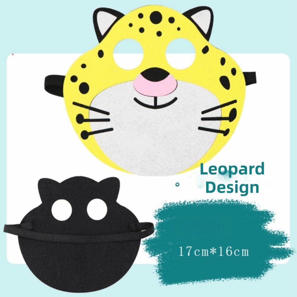 4 шт. Войлочный материал Войлочная маска животного День защиты детей Подарки Маска на День защиты детей Сафари-вечеринка