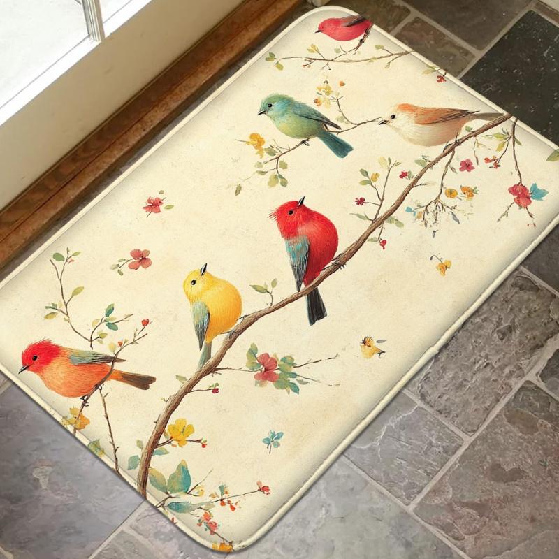 Machine washable kitchen floor mat, indoor and outdoor door mat, bathroom absorbent mat, minimalist style home decoration mat