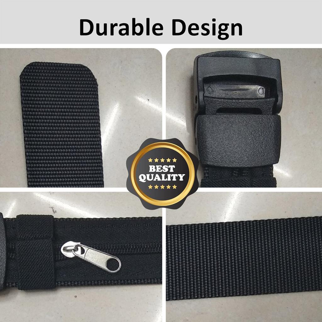 Travel Security Money Belt Hidden Money Pocket Cashsafe Anti-Theft Wallet Belt