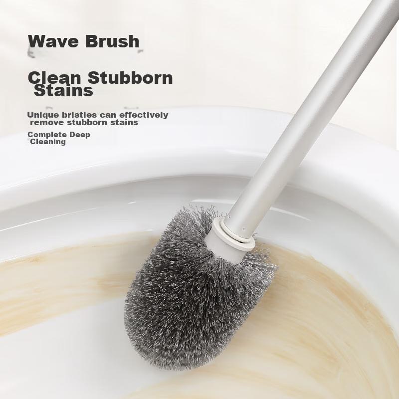 LYNN Toilet Brush Set, Bathroom Cleaning Brush, No Dead Angle Cleaning Brush, Long Handle Toilet Cleaning Tool