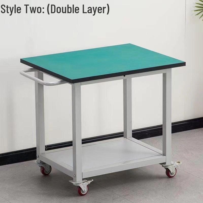 Mobile Anti-Static Workbench with Wheels | Workshop Trolley | Operating & Inspection Table | Packing Station