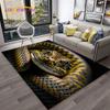 Gothic Serpent Viper 3D Python Snake Carpet Rug for Home Living Room Bedroom Sofa Doormat Decor,kids Area Rug Non-slip Floor Mat