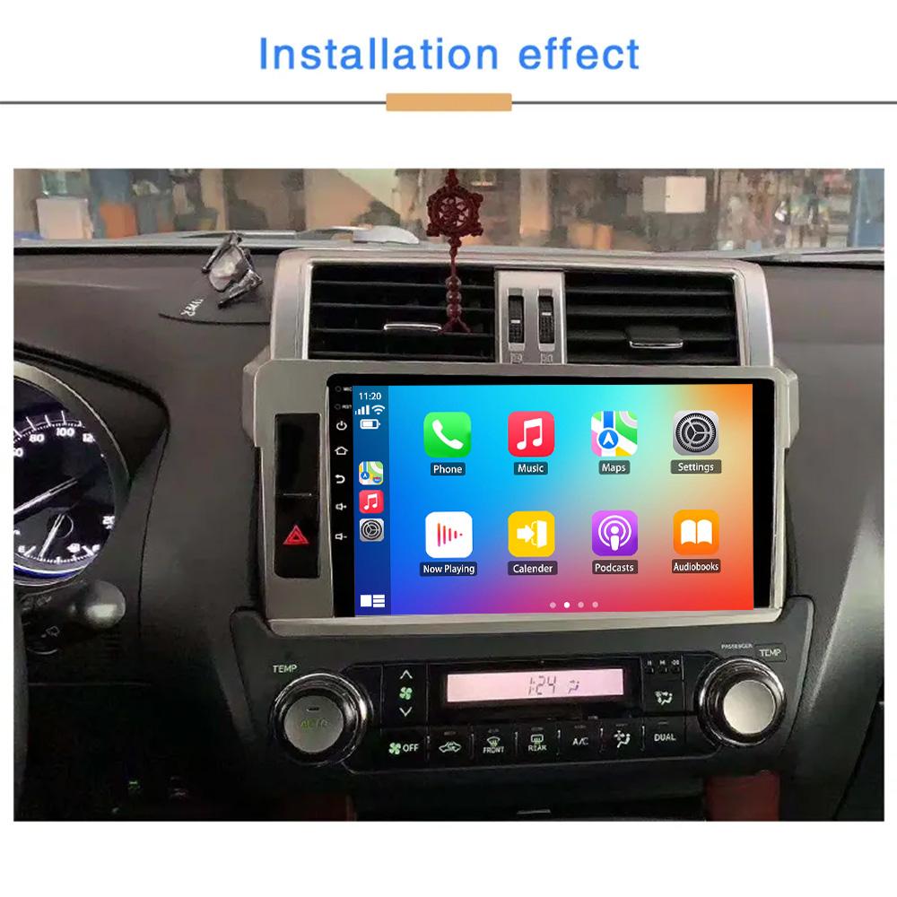4G Carplay 2din Android автомобильный радиоприемник мультимедиа видеоплеер для Toyota LandCruiser Prado 2014 навигация GPS стерео головное устройство BT