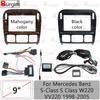Рамка для магнитолы автомобиля для Mercedes Benz S-Class S Class W220 V220 1998-2005 9-дюймовая 2DIN Панель для стереосистемы Жгут проводов Canbus Коробка