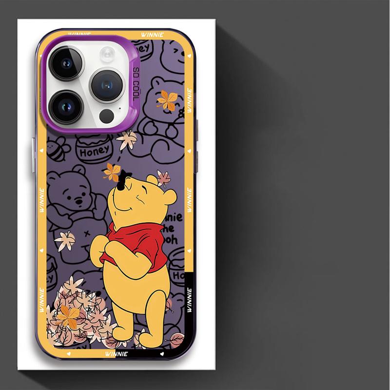 Чехол для телефона Винни-Пух для Apple iPhone 16 15 Pro Max 13 14 Plus 12 11 Pro plus Матовый