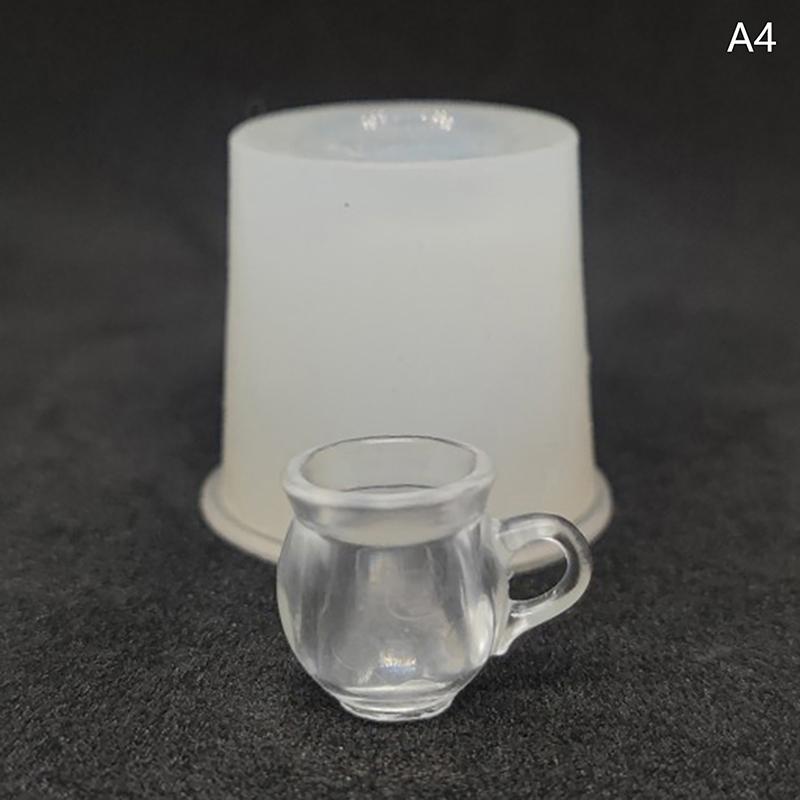 Кукольный домик кружка чашка силиконовая форма кукольный домик мини чашки модель кукольный домик украшения аксессуары ролевые игры игрушка