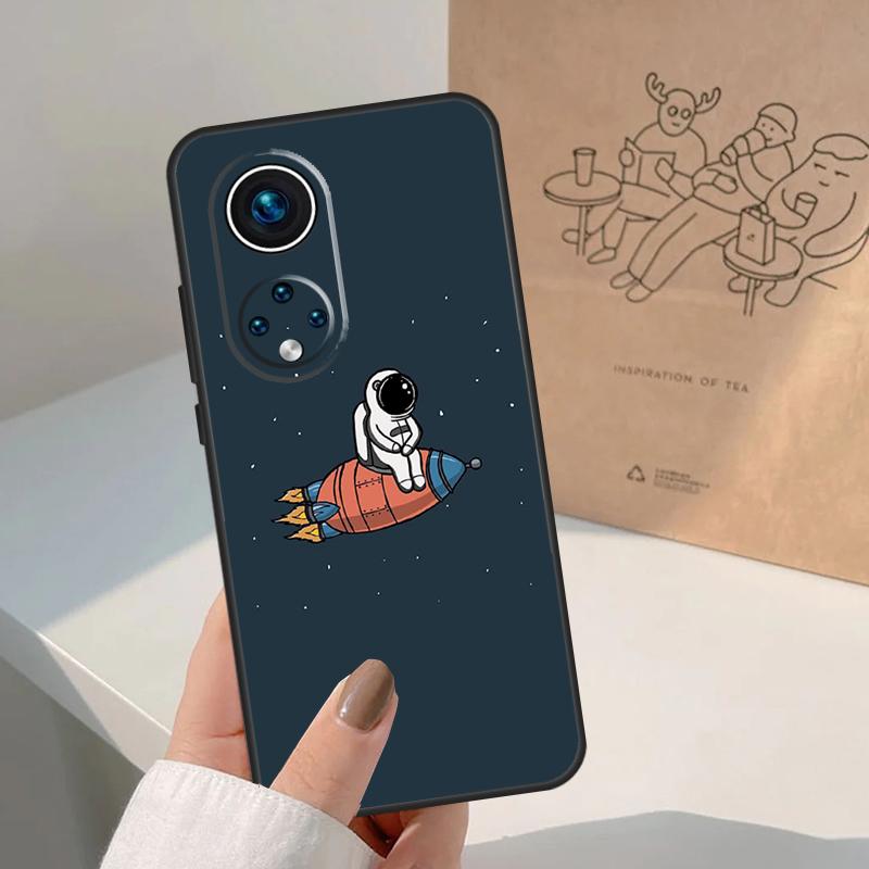 Чехол Star Astronaut Cute для Huawei P20 P30 P40 P60 Pro P Smart Nova 9 5T Honor 70 90 50 Magic5 Lite X7a X9a X8a