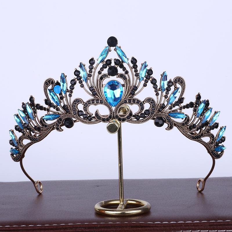 Свадебный головной убор, роскошная новая корона, свадебное платье в стиле барокко, аксессуары для волос с короной на день рождения
