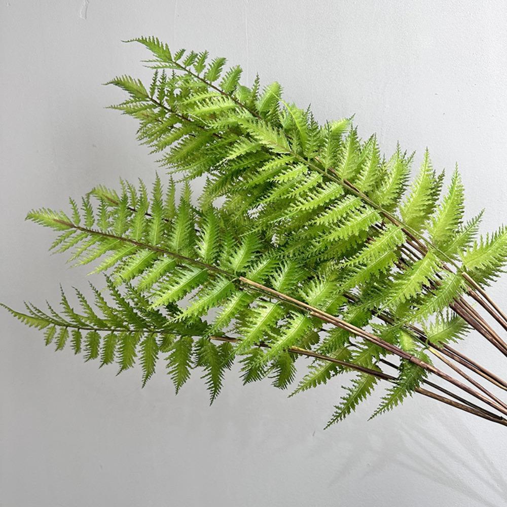 Realistic Artificial Fern Plant Branches Handmade Elegant Artificial Greenery Fern Grass Real Touch Fake Plants