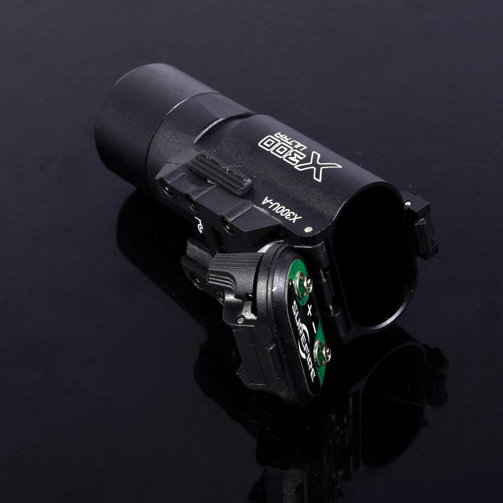 X300 Ultra Pistol Gun Light X300U 500 Lumens High Output Gun Flashlight Fit 20mm Picatinny Weaver Rail