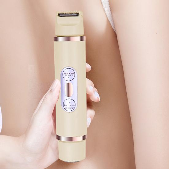 Женская электробритва USB перезаряжаемая двойная головка IPX7 водонепроницаемая портативная для лица, тела, зоны бикини, рук, ног, эпилятор, бритва, триммер