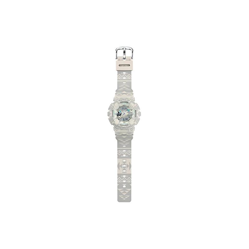 Casio BABY-G Серия тематических часов Модные и яркие Уличный стиль Классические стрелки Двойной дисплей Водонепроницаемый механизм Кварцевый механизм Ремешок из смолы BA-110TP-8A