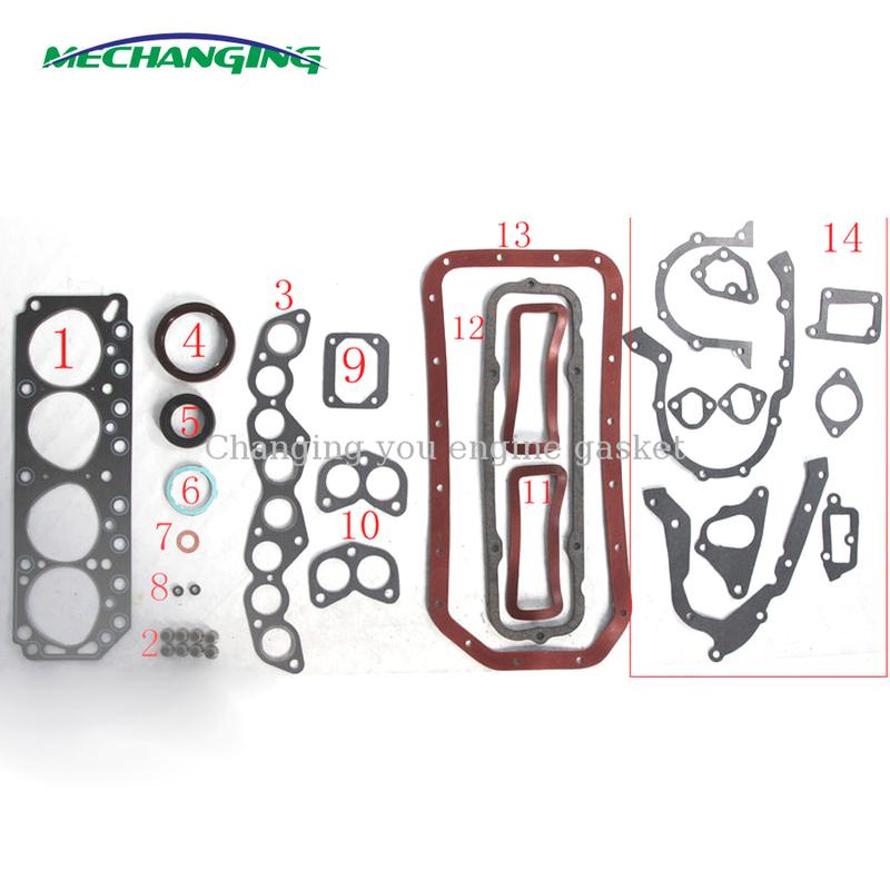 For TOYOTA CROWN DYNA COASTRR 5R 5R-U Engine Rebuild Kits Full Gasket Set Engine Parts Engine Gasket 04111-44034 04111-44038
