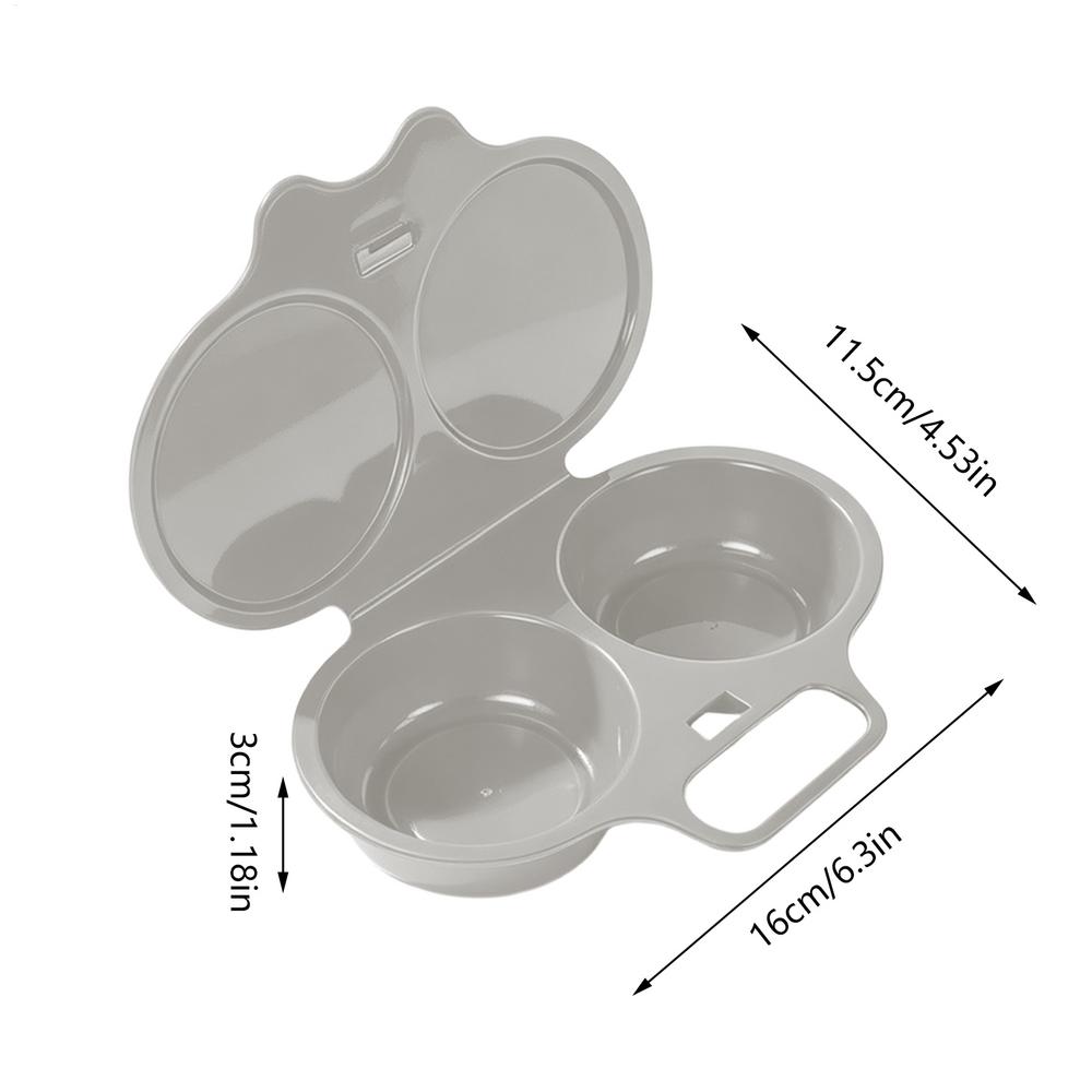 Microwave Egg Cooker Double Egg Poacher Mold Quick Easy Microwave Egg Maker Kitchen Appliance Cookware Breakfast Tool