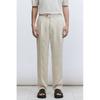H M Linen Blend Suit Pants Regular Fit ligHt Beige