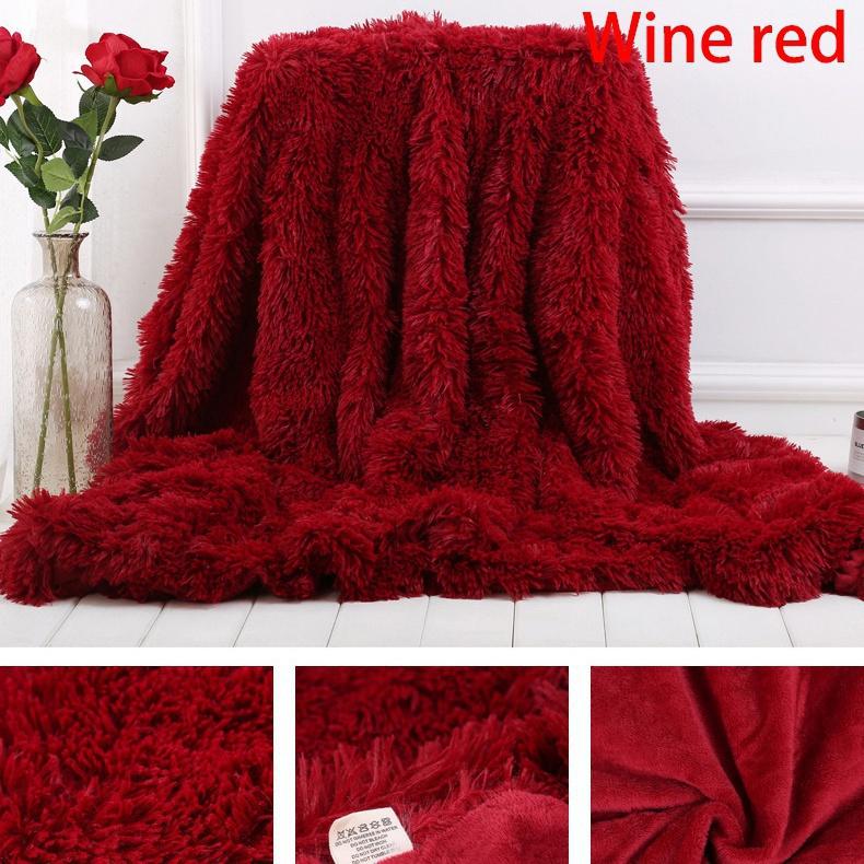 Мягкое одеяло из кораллового флиса из искусственного меха, зимнее теплое пушистое пушистое одеяло, роскошное плюшевое пушистое одеяло, постельное белье