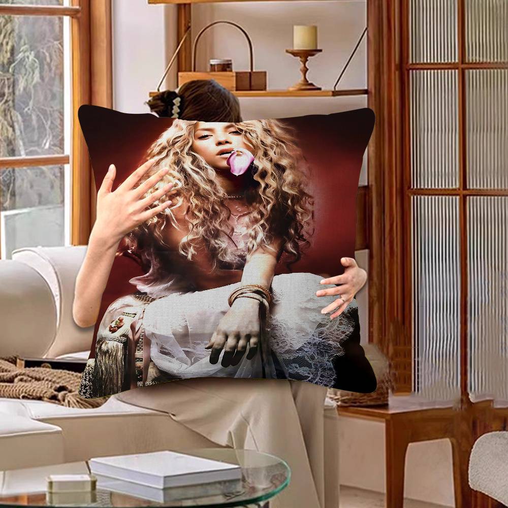 Singer S-Shakira Pillow Covers Cartoon Sofa Decorative Home Double-Sided Printing Short Plush Cute Cushion Cover