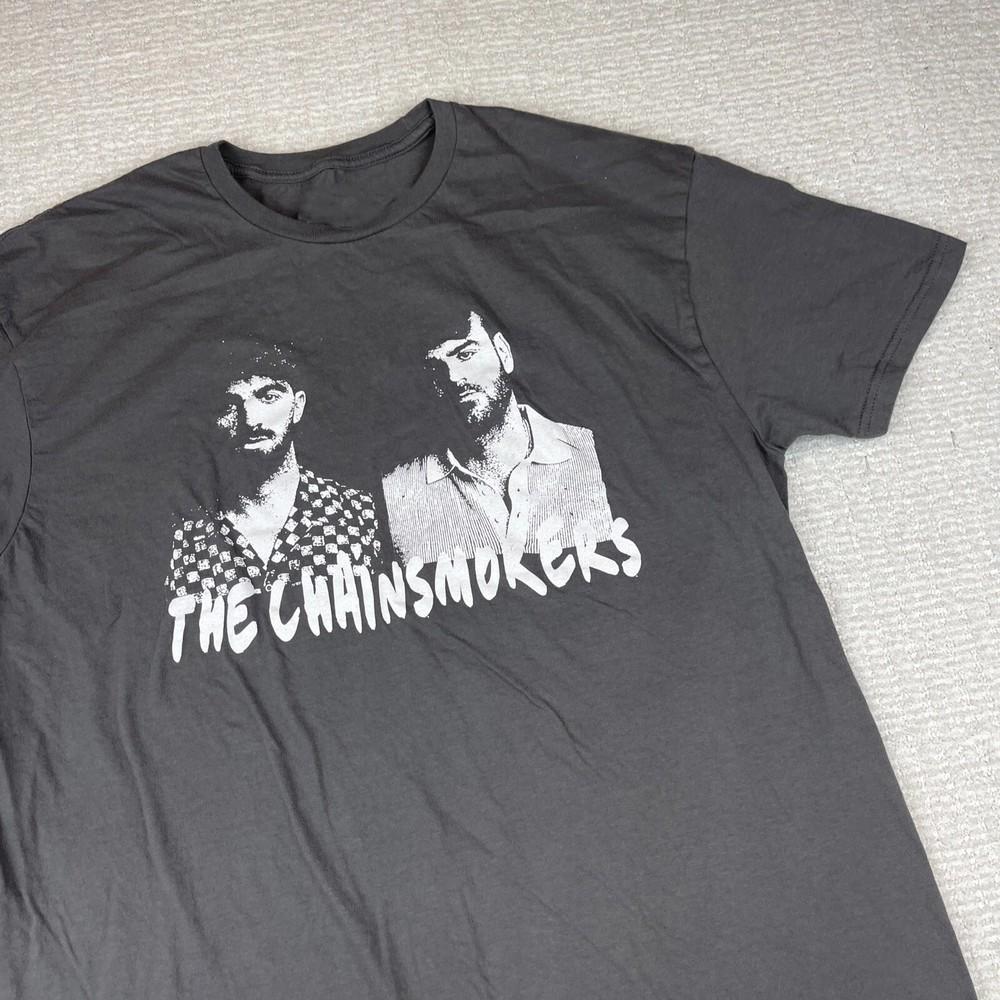Футболка группы The Chainsmokers 100% Хлопок Футболка Унисекс Футболка