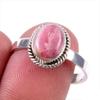 Natural Rhodochrosite Gemstone 925 Solid Sterling Silver Jewelry Ring S.9 b7G53