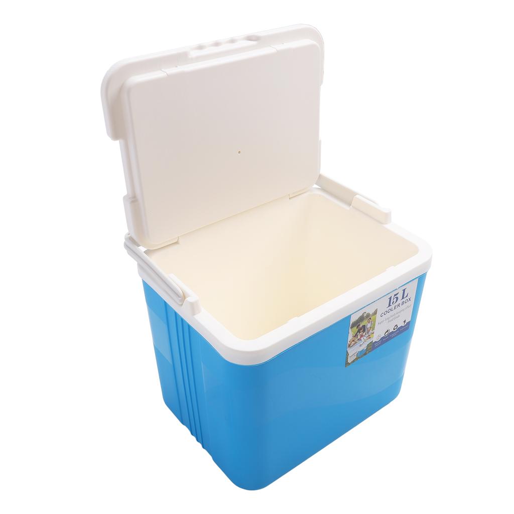 15L Insulated Portable Cooler Professional Lasting Cooling Insulation Hard Cooler Box for Outdoor Picnic Fishing Commercial Stall