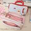 Zipper Stationery Storage Bag Large Capacity Pen Pencil Case Dopamine House Pencil Bag  School