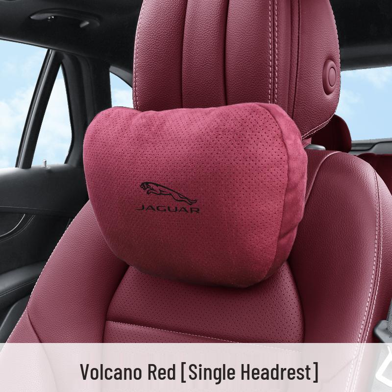 Дышащие подголовники с поддержкой шеи из замши для автомобильных сидений Jaguar XEL/XFL/F-PACE