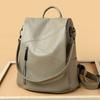 Solid Flap Feminine Pocket Backpacks High-quality Bags Large Capacity Internal Compartment Softback Hasp Fashion