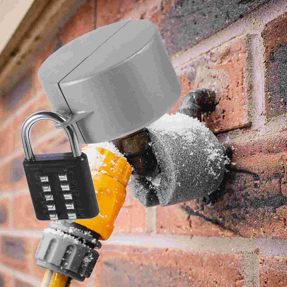 Stainless Steel Faucet Lock Cover Anti-Theft Faucet Protection Cover Water Spigot Lock Hardware
