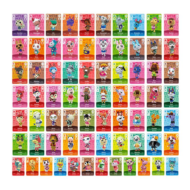72pcs Mini Villager Role Animal Crossing Amiibo Nfc Tag Card Switch Wii U New3ds