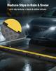 Cable Protector Ramp, 9,979 kg/axle Capacity, 1 Channel Heavy Duty Rubber Cord Hose Wire Cover, 70 x 50 mm Channel, Traffic Speed Bump with Flip-Open