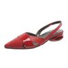 Ladies Shoes  New Slip On Slingbacks Women's Pumps Summer Pointed Toe Shallow Solid Dress Closed Toe Shoes