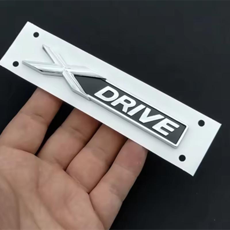TCPI3 3D ABS XDrive Logo X Drive Emblem Car Rear Trunk Badge Fender Side Sticker For BMW Xdrive 320d 320i 530d 525d X3 X5 Accessories