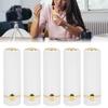 5pcs White Portable DIY Empty Lipstick Tube Lipstick Bottle Container Cosmetic Tool