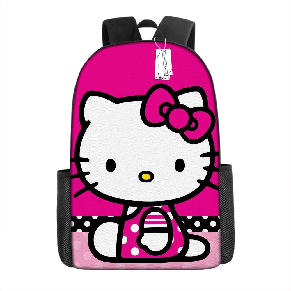Мультяшный рюкзак Hello Kitty Школьная сумка Ello Kitty Рюкзак с цифровой печатью